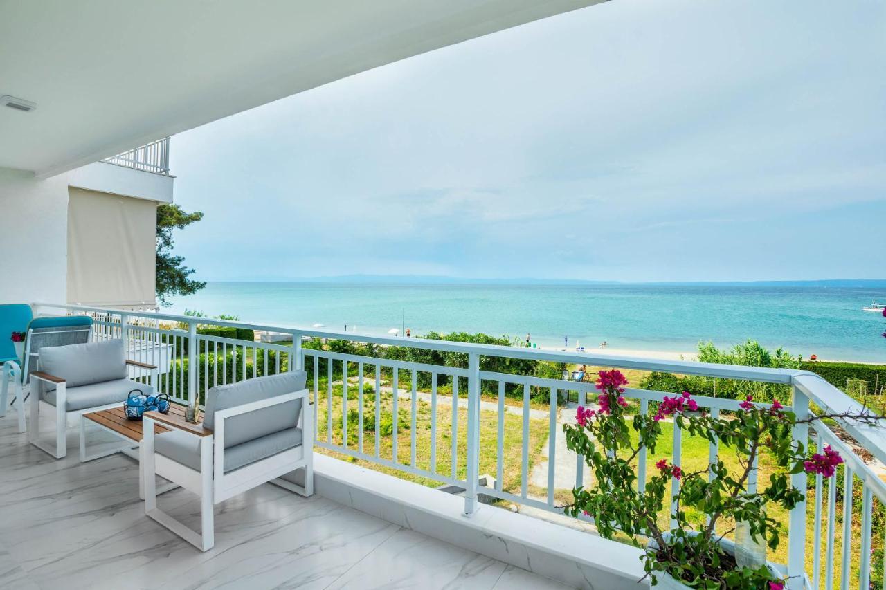 Beach Front Casa Elena Hanioti Exterior photo